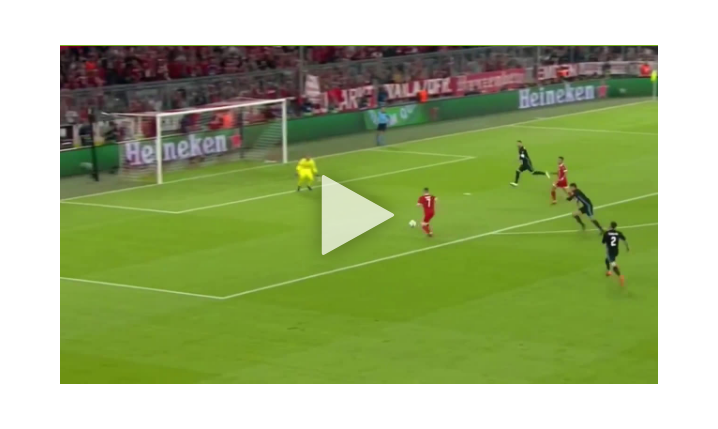 Ribery powinien strzelić gola na 2:0, ale... [VIDEO]
